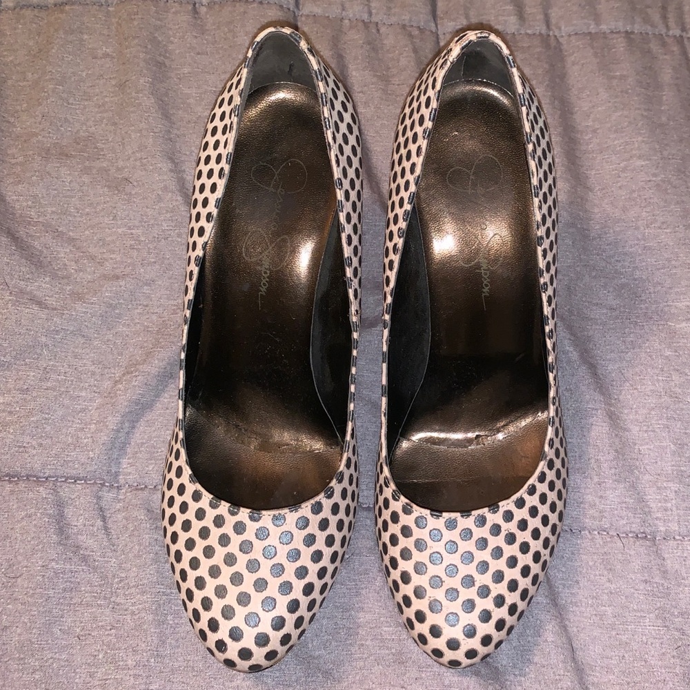 👠2for8👠 polka dot high heels